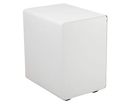 Flash Furniture 3-Drawer Locking Mobile Filing Cabinet, White - color: White, style: Ergonomic