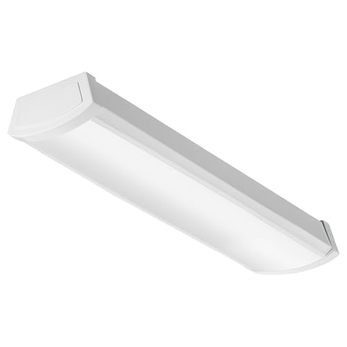 Lithonia Lighting 2 Foot LED Light Fixture, Low-Profile LED Wraparound Flush Mount Ceiling Light, 4000K Cool White, MVOLT, 24-Inch (FMLWL 24 840 ZT MVOLT) - color: 4000K Cool White, size: 24 inches, style: MVOLT