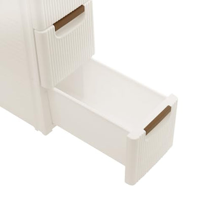 3 Drawers Narrow Storage Cabinet, 3 Tiers Slim Bathroom Storage Cabinet, 16.5" L X 7.5" W X 22.2" H Slim Rolling Cart for Living Room, Kitchen, Bathroom, Office - size: 3 Tiers