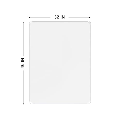 MESAILUP Beveled Edge Office Chair Mat for Carpet or Hardwood Floor-32”x46” - size: Beveled Edge-32"x46"