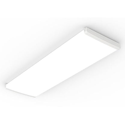 Lithonia Lighting 4' Wraparound LED Shop Light, Adj Brightness, 3-in-1 CCT - size: Wide, style: Flat