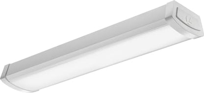 Lithonia Lighting 4 Foot LED Light Fixture, Low-Profile LED Wraparound Flush Mount Ceiling Light, 4000K Cool White, 48-Inch (FMLWL 48 840 ZT MVOLT) - color: 4000K Cool White, size: 48 inches, style: MVOLT