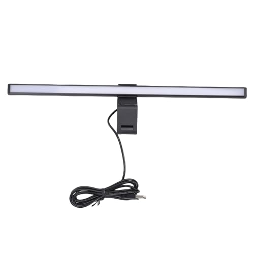 Fabater Monitor Light Bar, 245LM Dual Sided LED Desk Lamp with 3 Color Temperatures 3000K 4000K Care Dimmable Brightness, Desk Light with Clamp for Computer Screen USB Powered