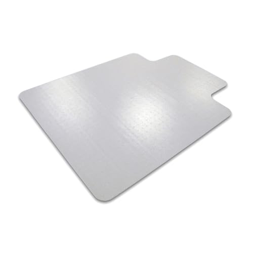 Marvelux Office Chair Mat for Low Pile Carpets 35.5" x 47", Clear Protector Mat for Chairs Under Desks, Rectangular with Lip, PVC Carpeted Floor Mat for Computer Desk Chair - size: Carpet - 35.5" x 47"