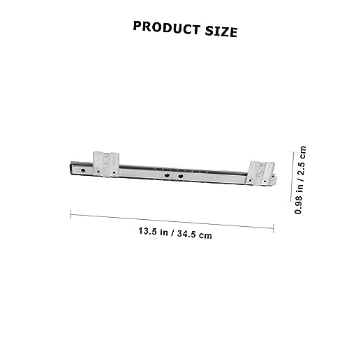 Outanaya 13.77 Inch Bearing Keyboard Slide Rails Soft-Close Under Desk Drawer Slides for Custom Keyboard Tray Mount with Ball Bearing Design