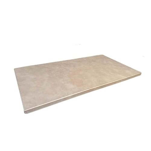 Desk Pad with Edge-Locked Protection, Waterproof Office Table Protector for Laptop Keyboard, Home Non-Slip Gaming Writing Mat (Beige,23.6x13.7in) - color: Beige, size: 23.6x13.7in