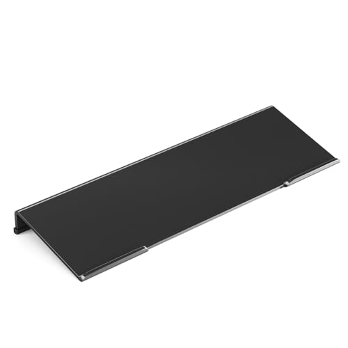 Richboom Computer Keyboard Stand Tilt PC Keyboard Stand Riser for Easy Ergonomic Typing, Acrylic Keyboard Tray Holder for Office Desk, Home, School, with Silicone Anti-Slip Case, Black - color: Black
