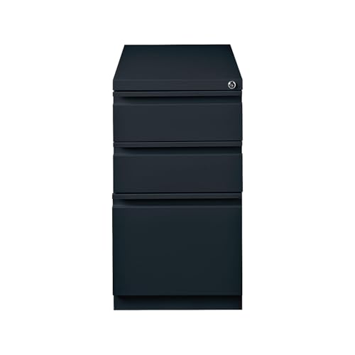 Staples 3-Drawer Vertical File Cabinet, Letter Size Documents, Lockable & Mobile, 23" D x 15" W x 27.75" H, Black - color: Black, size: 1 Pack, style: 23'' Depth