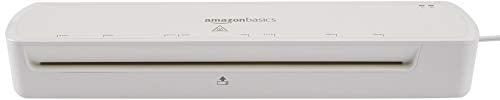 Amazon Basics 12-Inch Thermal Laminator Machine, Easy to Use for Home Office or School, White - size: 12-Inch