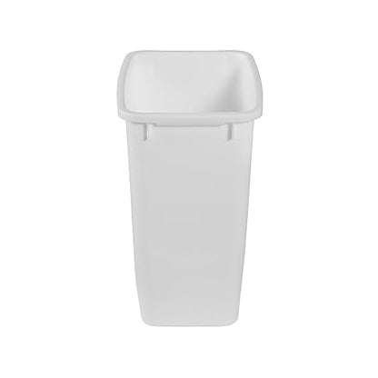 Rubbermaid 4 Pack Traditional Open Top Waste Basket Indoor Trash Bin Container for Bathrooms, Kitchens, and Home Office, 21 Quart, White