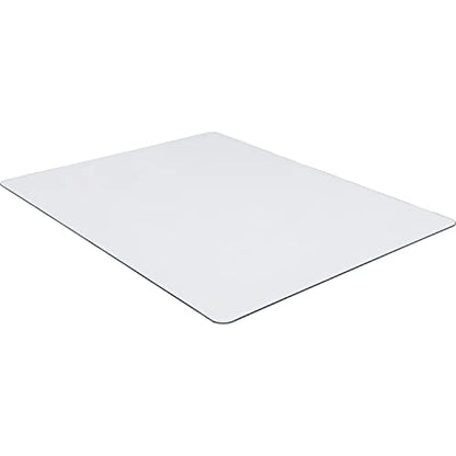 Lorell Tempered Glass Chairmat, 48" Width x 60" Depth x 0.25" Thickness, Clear, 1 Each - size: 48" x 60"