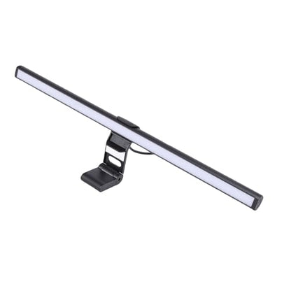 Fabater LED Desk Lamp, Clamp on Dual Sided 245LM RGB Monitor Light Bar, Computer Screen Light Bar with Eye Caring Dimmable 3 Color Temperatures and USB, for Office Home Gaming
