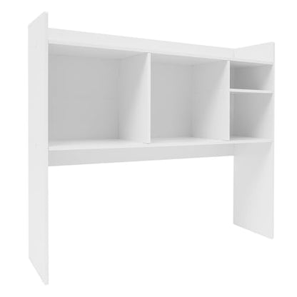 Desktop Bookshelf, 36" Desktop Organizer Shelf Oak Desk Hutch for Computer Desk 2 Tier Desk Shelf Multifunctional Freestanding Storage Rack Display Shelf for Home Office