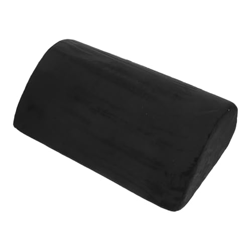 SHERCHPRY Memory Foam Footrest Cushion with Washable Cover, Teardrop-Shaped Non-Slip Under Desk Foot Stool for Office and Home Use, Portable Ergonomic Leg Support in Black