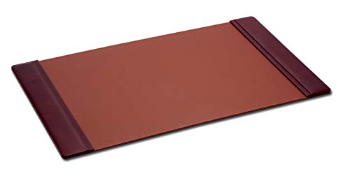 DACASSO Leather Desk Pad with Side Rails - Luxury Leather Desk Blotter for Writing - Executive Desk Surface Protector - (Mocha, 34 x 20) - color: Mocha, size: 20" x 34"