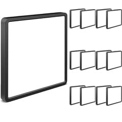 12Pack 12inch Square Black 3200LM LED Flush Mount Ceiling Light,28W White 6000K Slim Surface Mount Ceiling Light Fixture for Kitchen Bedroom Living Room - size: 12Pack-28W-12Inch-Square-Black