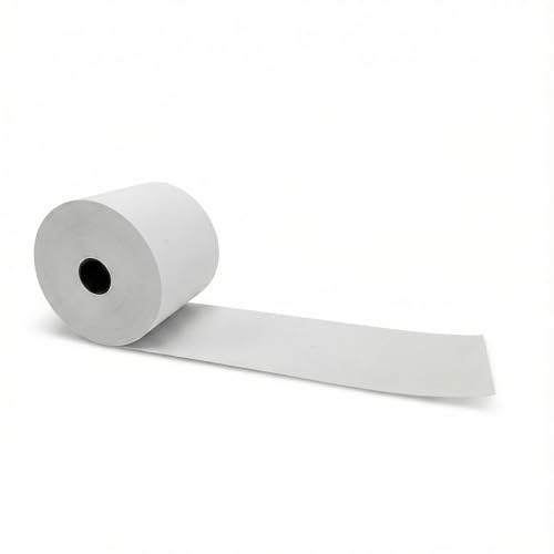 2 1/4" x 150' White Adding Machine Paper Rolls – One Ply Register/Calculator/10-Key Paper for Printing Calculators and Registers – 16 Rolls