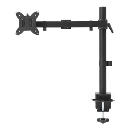 Amazon Basics Adjustable Single Monitor Arm Desk Mount, Holds up to 32" (38” Ultrawide) and 22 lbs, Adjustable Tension, VESA 75x75/100x100, Black - size: Single, style: AdjustableMonitorArm