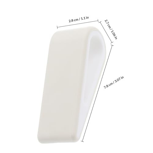2pcs Adjustable Laptop Stands, White Plastic Notebook Computer Risers