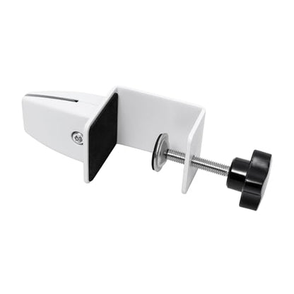 4-Pack Sneeze Guard Clamps for 1/8"" to 1"" Thick Panels, Adjustable Desk Partition Clips, Easy-to-Install Desk Privacy Panel Clips (white) - color: White