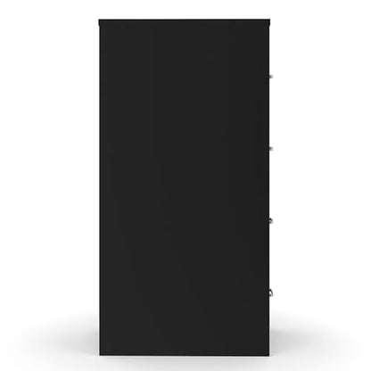 Staples Commercial 4-Drawer Vertical File Cabinet, Locking, Letter, Black, 22-inch D (22337D) - color: Black