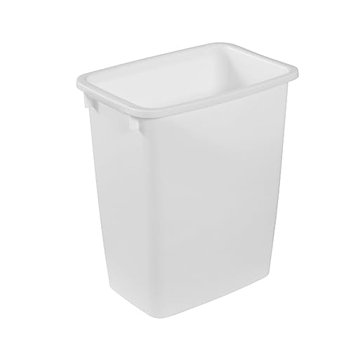 Rubbermaid 4 Pack Traditional Open Top Waste Basket Indoor Trash Bin Container for Bathrooms, Kitchens, and Home Office, 21 Quart, White