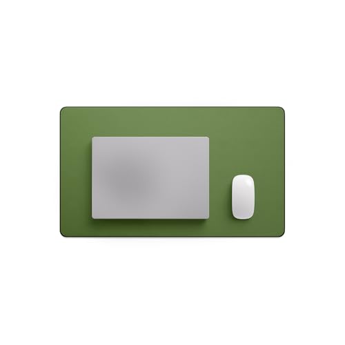 Jotsome Leather Desk Pad Mat, 24" x 14", Forest Green | Non-Slip Desk Blotter Pad - Desk Protector for Office, Home, Laptop and Desktop - color: Forest Green, size: 24" x 14"