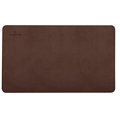 Gallaway Leather Desk Mat - Office Writing Desk Pad, Medium 24" x 14" Dark Brown, Gift Ready Elegant Computer Desk Cover Protector - color: Dark Brown, size: Medium
