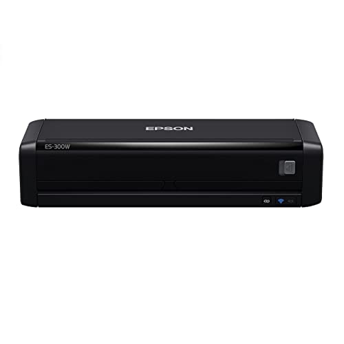 Epson Workforce ES-300W Wireless Color Portable Document Scanner with ADF for PC and Mac Sheet-fed, Duplex Scanning
