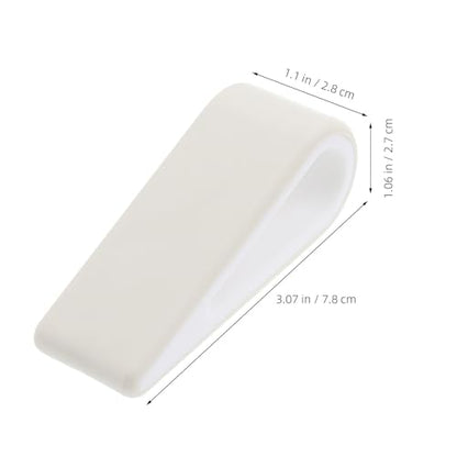 2pcs Adjustable Laptop Stands, White Plastic Notebook Computer Risers