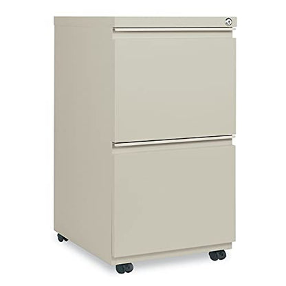 ALEPBFFPY - Two-Drawer Metal Pedestal File with Full-Length Pull
