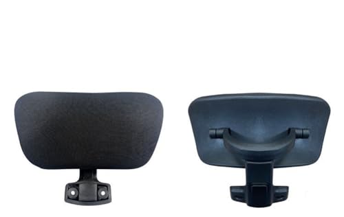 Universal Office Chair Headrest Attachment | Adjustable Desk Chair Mesh Neck Pillow | Soft Computer Armchair Head Rest | Easy to Install (Black (Black Back),clamp Inner Diameter 1.02"/2.6 cm) - color: Black (Black Back), size: clamp inner diameter 1.02"/2