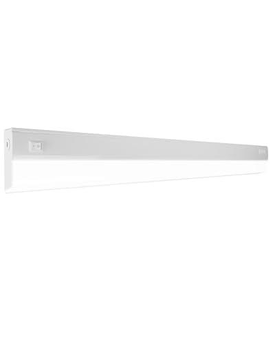 33” LED Direct Wire Under Cabinet Light with On/Off Switch - LED Lights for Kitchen - Selectable CCT 2700K-5000K, 952-1008 Lumens, 14W - UCB Hardwired Under Cabinet Lighting by NICOR Lighting - size: 33, style: Switch