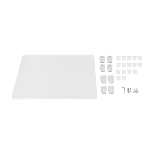 4PCS Desk Dividers Office Partitions, Privacy Desk Panel Protective, Acrylic Plexiglass Shield with Clamps for Offices Schools Call Centers - 23.6”L X15.8”W - color: Frosted