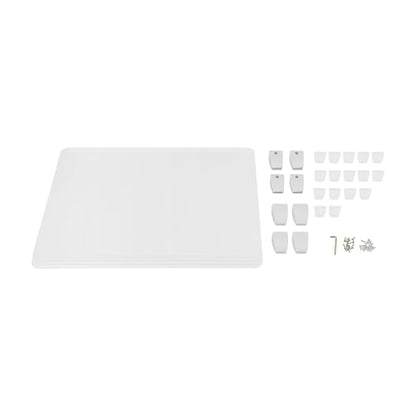 4PCS Desk Dividers Office Partitions, Privacy Desk Panel Protective, Acrylic Plexiglass Shield with Clamps for Offices Schools Call Centers - 23.6”L X15.8”W - color: Frosted
