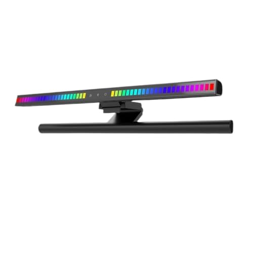 RGB Computer Monitor Light Bar Music Rhythm Dimmable Screen Hanging Desk Lamp for Gaming Reading - color: Double-sided RGB42CM