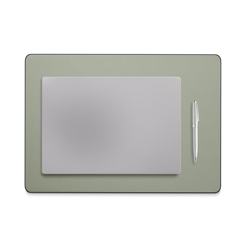 Jotsome Leather Desk Pad Mat, 17" x 12", Sage | Non-Slip Desk Blotter Pad - Desk Protector for Office, Home, Lap Desk, Laptop and Desktop - color: Sage, size: 17" x 12"