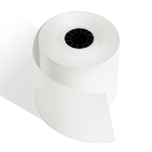 (2 Rolls) 2 1/4 x 150 ft, White, adding machine tape Paper Rolls, Premium One Ply Cash Register/Adding Machine/Calculator Roll Printing Calculator 10 key adding machine tape for El-1750 1801 P23