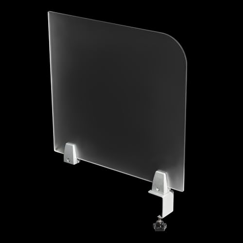 Desk Divider for Students,Modern Frosted Acrylic Clamp-on Desk Partition Desk Privacy Panels,Acrylic Cubicle Desk Dividers,Office Partitions (17x18x2inch) - size: 17x18x2inch
