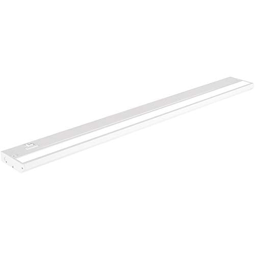 LED Under Cabinet Lighting Hardwired - 32 Inch White | 3CCT, Dimmable, Low-Profile, Linkable Fixture, Plug-In Option & Hi/Low Brightness Control - color: White, size: 32 Inch