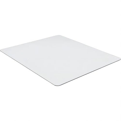 Glass Chair Mat Heavy 1/5" Thick Premium Tempered Glass Duty Hard Glass Chair Mats -for Office Chair on Carpet or Hard Floor with 4 Anti-Slip Pads 48" x 36" - size: 48" x 36"