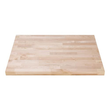 DuraSteel 24x30 Butcher Block Countertop - Maple Solid Wood Workbench for Kitchen, Restaurant, Cabinet, Desk Top, Wood Board, Large Counter Cutting Island Long, Bakery Worktable Dough - Table Top Only - size: 24 x 30 x 1.5 Inches