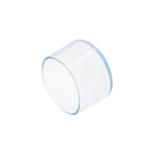 Round Chair Leg Caps,PVC Furniture Feet Covers,TTZEZE Transparent Round Floor Protectors,Clear Table Feet Covers Preventing Plastic Chair Leg Covers Scratches and Noise 50mm/1.97'', 12 - size: 1.97 inches