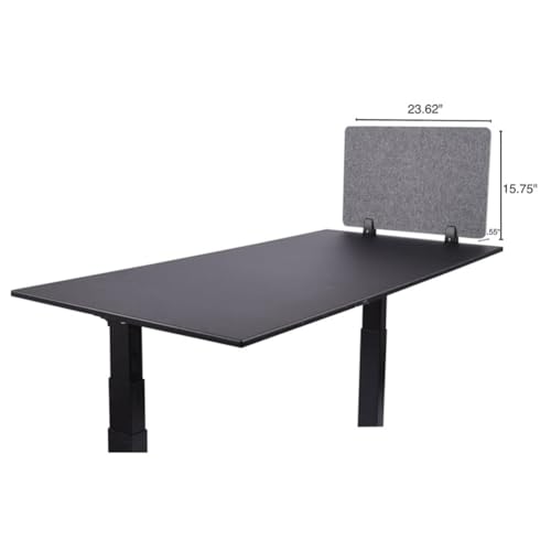 Freestanding Acoustic Desk Divider Soundproof and NoiseReducing Gray Office Partition Panels for Workspaces Set of 2 Enhance Privacy and Focus - color: Grau