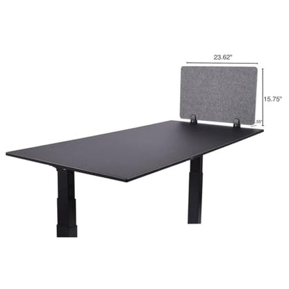 Freestanding Acoustic Desk Divider Soundproof and NoiseReducing Gray Office Partition Panels for Workspaces Set of 2 Enhance Privacy and Focus - color: Grau
