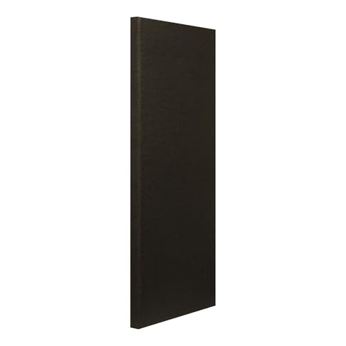 ATS Acoustics Sound Absorbing Acoustic Panel 24" x 48" x 2" Beveled Edge (Black) - color: Black
