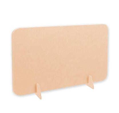 Classroom Acoustic Desk Divider Desk Partition 31"x12",Beige Yellow | Stand Up Freestanding Desk Privacy Panel Visual Distractions Reducing Table Divider for Student Reception Area Office - color: Beige Yellow, size: 31" x 12"