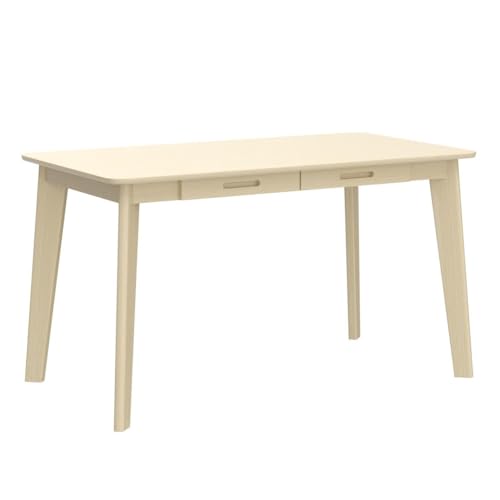 IOTXY Solid Wood Writing Desk - Home Office Laptop Computer Table, Oak - color: Oak, size: 120CM