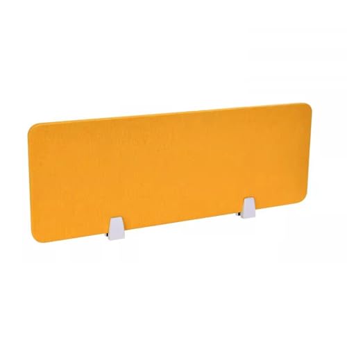 Acoustic Desk Divider - Soundproof Office Partition Tabletop Workstation Panel for Enhanced Privacy Noise Reduction and Focused Work Environment - color: Orange, size: 80x30cm
