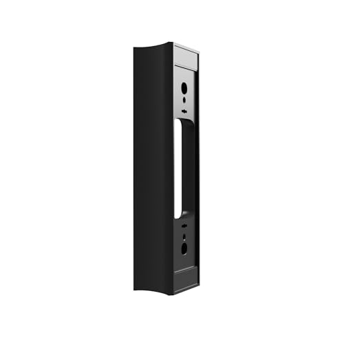Hidden River Lab Premium Wall Plate Adapter for Wired Doorbell Pro (3rd Gen) - Proprietary Mounting Plate for Cleaner Install, Wiring Clearance & Single-Gang Box Coverage - Made in USA - Black